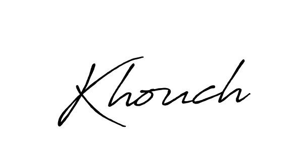 It looks lik you need a new signature style for name Khouch. Design unique handwritten (Antro_Vectra_Bolder) signature with our free signature maker in just a few clicks. Khouch signature style 7 images and pictures png