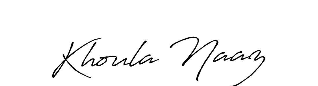 Khoula Naaz stylish signature style. Best Handwritten Sign (Antro_Vectra_Bolder) for my name. Handwritten Signature Collection Ideas for my name Khoula Naaz. Khoula Naaz signature style 7 images and pictures png