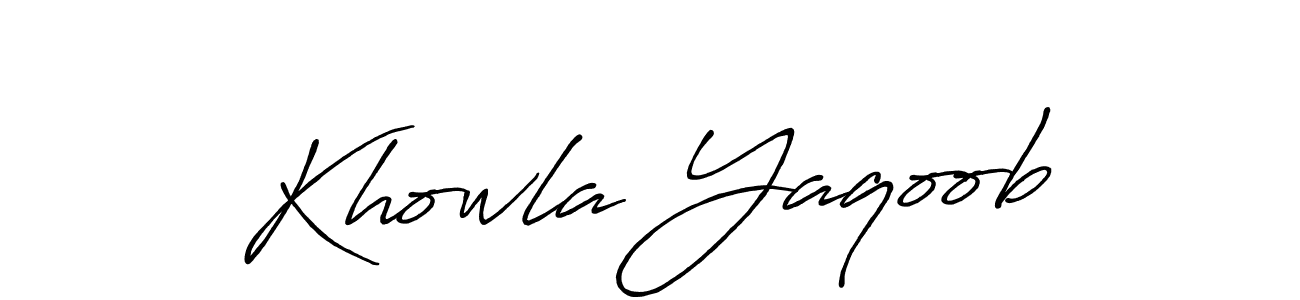 It looks lik you need a new signature style for name Khowla Yaqoob. Design unique handwritten (Antro_Vectra_Bolder) signature with our free signature maker in just a few clicks. Khowla Yaqoob signature style 7 images and pictures png