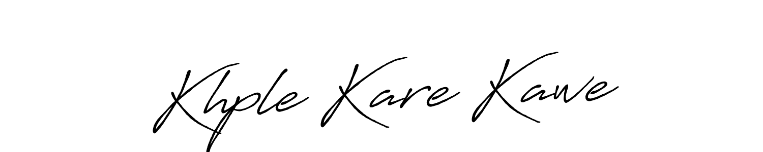 How to Draw Khple Kare Kawe signature style? Antro_Vectra_Bolder is a latest design signature styles for name Khple Kare Kawe. Khple Kare Kawe signature style 7 images and pictures png