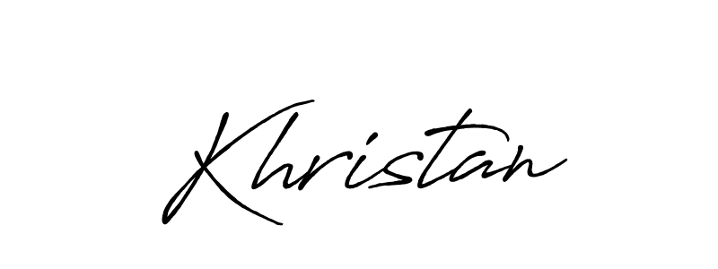 Create a beautiful signature design for name Khristan. With this signature (Antro_Vectra_Bolder) fonts, you can make a handwritten signature for free. Khristan signature style 7 images and pictures png