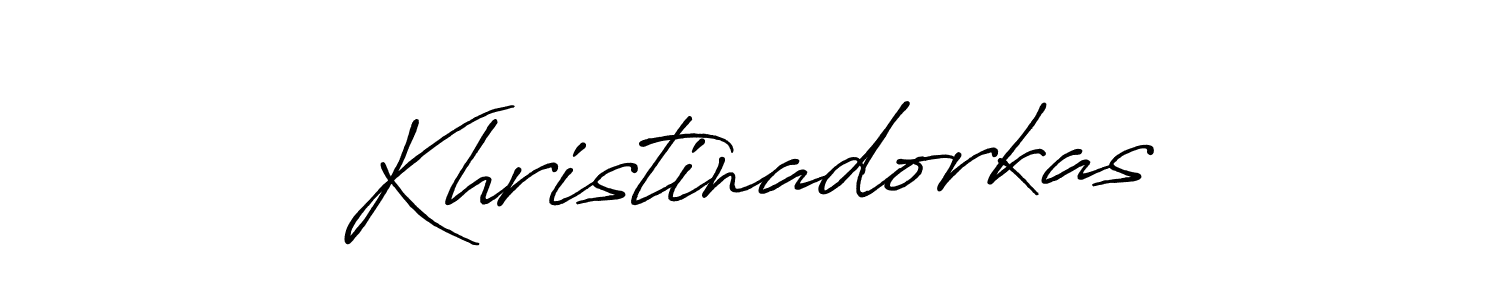 Also we have Khristinadorkas name is the best signature style. Create professional handwritten signature collection using Antro_Vectra_Bolder autograph style. Khristinadorkas signature style 7 images and pictures png