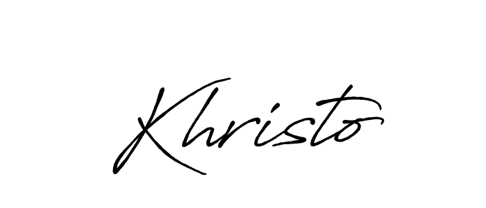 Create a beautiful signature design for name Khristo. With this signature (Antro_Vectra_Bolder) fonts, you can make a handwritten signature for free. Khristo signature style 7 images and pictures png