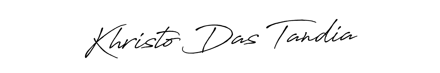 Use a signature maker to create a handwritten signature online. With this signature software, you can design (Antro_Vectra_Bolder) your own signature for name Khristo Das Tandia. Khristo Das Tandia signature style 7 images and pictures png