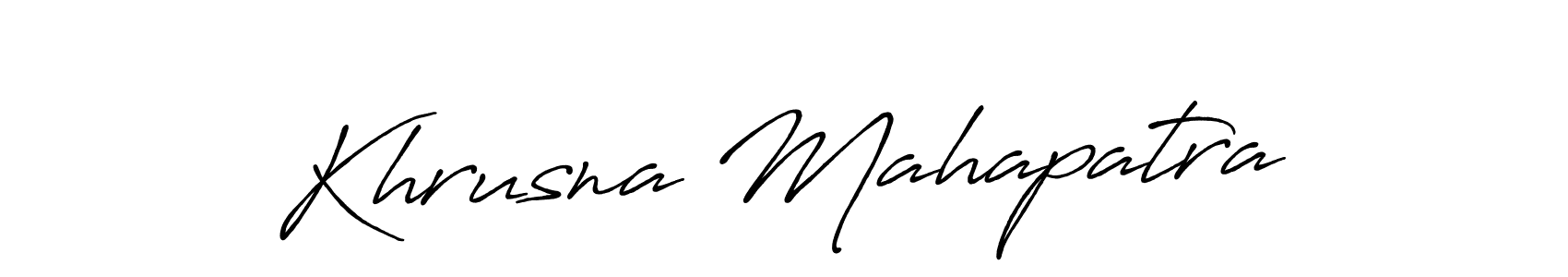 Design your own signature with our free online signature maker. With this signature software, you can create a handwritten (Antro_Vectra_Bolder) signature for name Khrusna Mahapatra. Khrusna Mahapatra signature style 7 images and pictures png