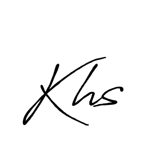 You should practise on your own different ways (Antro_Vectra_Bolder) to write your name (Khs) in signature. don't let someone else do it for you. Khs signature style 7 images and pictures png