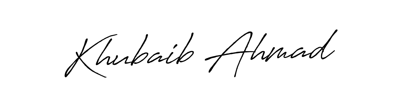 Here are the top 10 professional signature styles for the name Khubaib Ahmad. These are the best autograph styles you can use for your name. Khubaib Ahmad signature style 7 images and pictures png