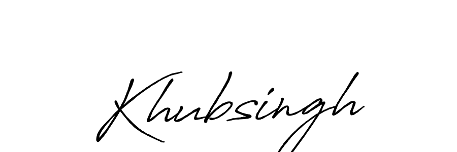 Also You can easily find your signature by using the search form. We will create Khubsingh name handwritten signature images for you free of cost using Antro_Vectra_Bolder sign style. Khubsingh signature style 7 images and pictures png