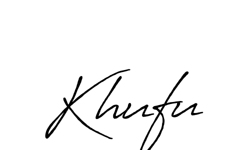 Create a beautiful signature design for name Khufu. With this signature (Antro_Vectra_Bolder) fonts, you can make a handwritten signature for free. Khufu signature style 7 images and pictures png