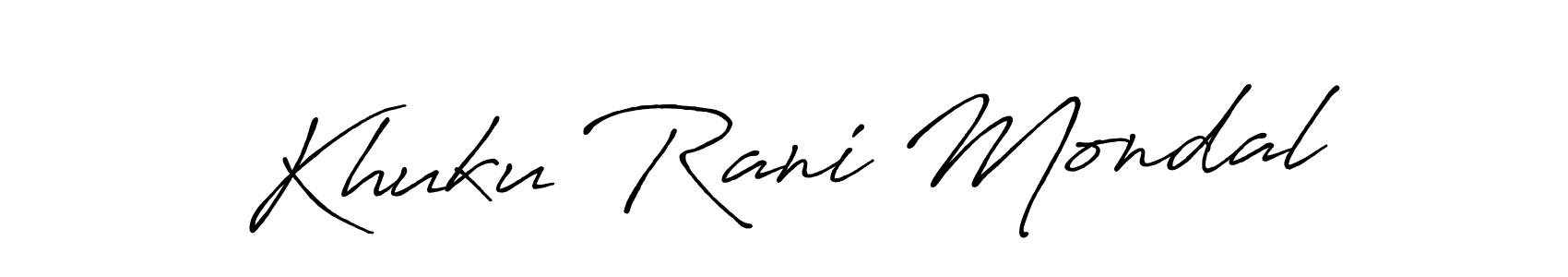 The best way (Antro_Vectra_Bolder) to make a short signature is to pick only two or three words in your name. The name Khuku Rani Mondal include a total of six letters. For converting this name. Khuku Rani Mondal signature style 7 images and pictures png