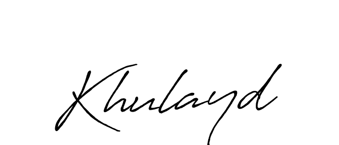 Also we have Khulayd name is the best signature style. Create professional handwritten signature collection using Antro_Vectra_Bolder autograph style. Khulayd signature style 7 images and pictures png