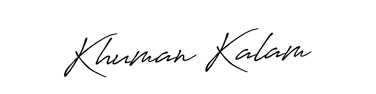 Similarly Antro_Vectra_Bolder is the best handwritten signature design. Signature creator online .You can use it as an online autograph creator for name Khuman Kalam. Khuman Kalam signature style 7 images and pictures png