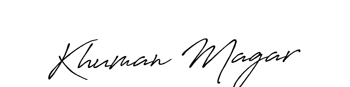 Check out images of Autograph of Khuman Magar name. Actor Khuman Magar Signature Style. Antro_Vectra_Bolder is a professional sign style online. Khuman Magar signature style 7 images and pictures png