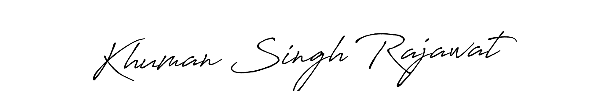 Khuman Singh Rajawat stylish signature style. Best Handwritten Sign (Antro_Vectra_Bolder) for my name. Handwritten Signature Collection Ideas for my name Khuman Singh Rajawat. Khuman Singh Rajawat signature style 7 images and pictures png