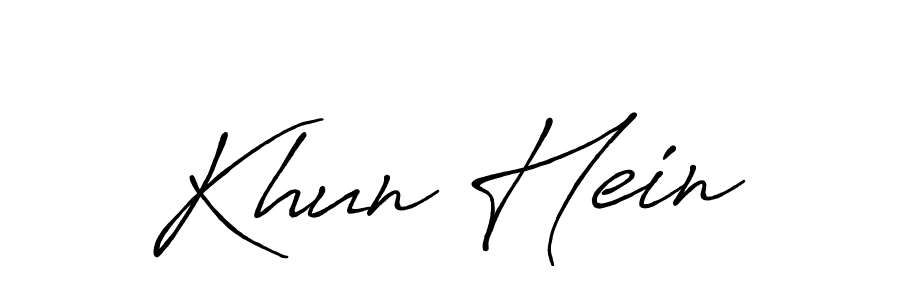 Use a signature maker to create a handwritten signature online. With this signature software, you can design (Antro_Vectra_Bolder) your own signature for name Khun Hein. Khun Hein signature style 7 images and pictures png