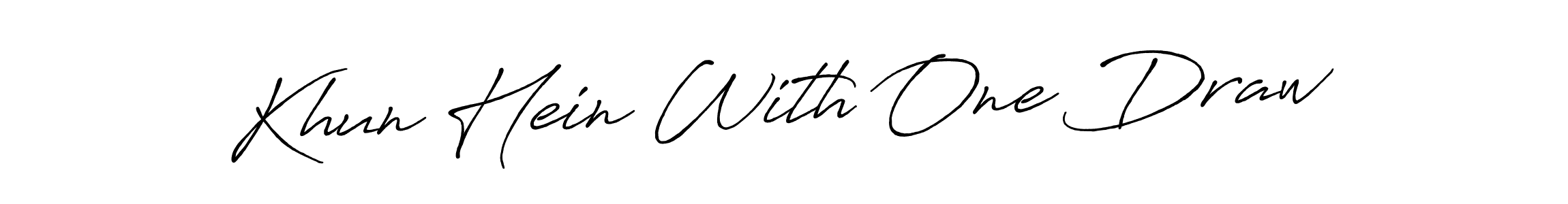 Create a beautiful signature design for name Khun Hein With One Draw. With this signature (Antro_Vectra_Bolder) fonts, you can make a handwritten signature for free. Khun Hein With One Draw signature style 7 images and pictures png