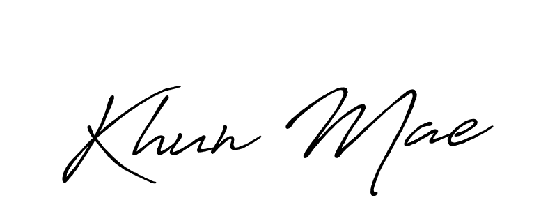 Antro_Vectra_Bolder is a professional signature style that is perfect for those who want to add a touch of class to their signature. It is also a great choice for those who want to make their signature more unique. Get Khun Mae name to fancy signature for free. Khun Mae signature style 7 images and pictures png