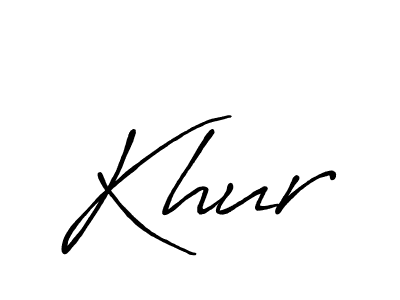 Make a beautiful signature design for name Khur. With this signature (Antro_Vectra_Bolder) style, you can create a handwritten signature for free. Khur signature style 7 images and pictures png