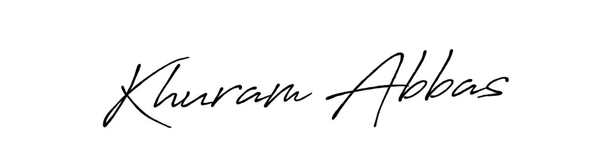 if you are searching for the best signature style for your name Khuram Abbas. so please give up your signature search. here we have designed multiple signature styles  using Antro_Vectra_Bolder. Khuram Abbas signature style 7 images and pictures png