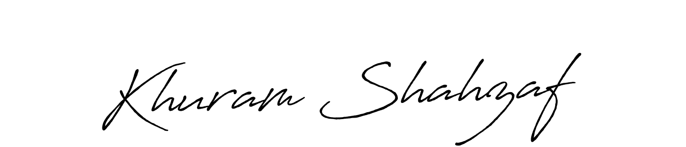 Design your own signature with our free online signature maker. With this signature software, you can create a handwritten (Antro_Vectra_Bolder) signature for name Khuram Shahzaf. Khuram Shahzaf signature style 7 images and pictures png