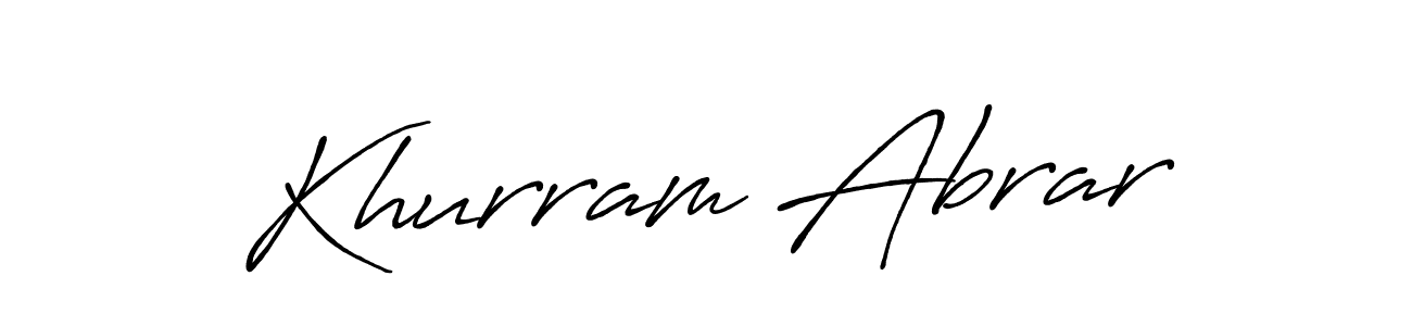 Here are the top 10 professional signature styles for the name Khurram Abrar. These are the best autograph styles you can use for your name. Khurram Abrar signature style 7 images and pictures png
