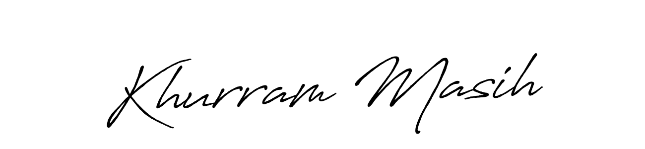 How to Draw Khurram Masih signature style? Antro_Vectra_Bolder is a latest design signature styles for name Khurram Masih. Khurram Masih signature style 7 images and pictures png
