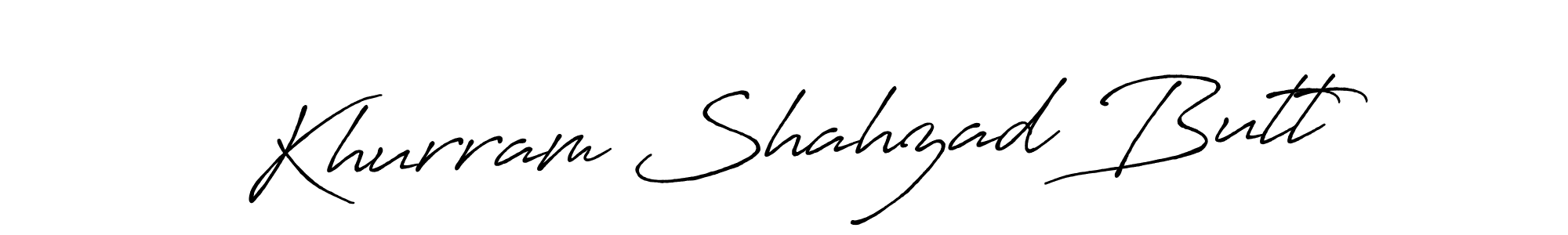 The best way (Antro_Vectra_Bolder) to make a short signature is to pick only two or three words in your name. The name Khurram Shahzad Butt include a total of six letters. For converting this name. Khurram Shahzad Butt signature style 7 images and pictures png
