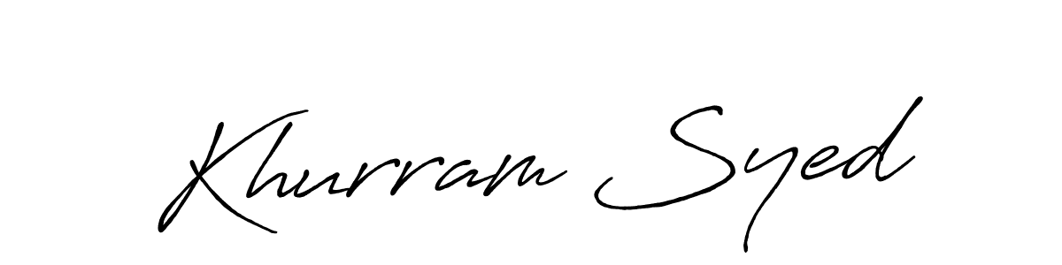 Once you've used our free online signature maker to create your best signature Antro_Vectra_Bolder style, it's time to enjoy all of the benefits that Khurram Syed name signing documents. Khurram Syed signature style 7 images and pictures png