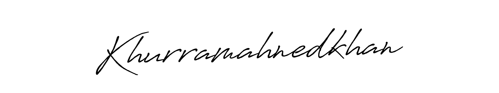 Also You can easily find your signature by using the search form. We will create Khurramahnedkhan name handwritten signature images for you free of cost using Antro_Vectra_Bolder sign style. Khurramahnedkhan signature style 7 images and pictures png