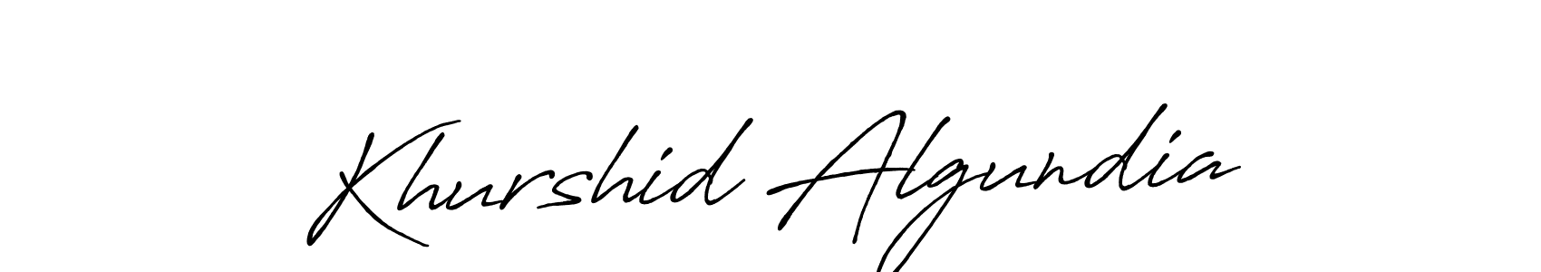 The best way (Antro_Vectra_Bolder) to make a short signature is to pick only two or three words in your name. The name Khurshid Algundia include a total of six letters. For converting this name. Khurshid Algundia signature style 7 images and pictures png