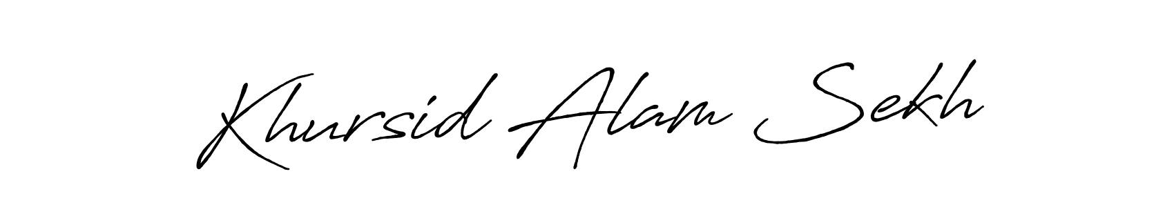 Khursid Alam Sekh stylish signature style. Best Handwritten Sign (Antro_Vectra_Bolder) for my name. Handwritten Signature Collection Ideas for my name Khursid Alam Sekh. Khursid Alam Sekh signature style 7 images and pictures png