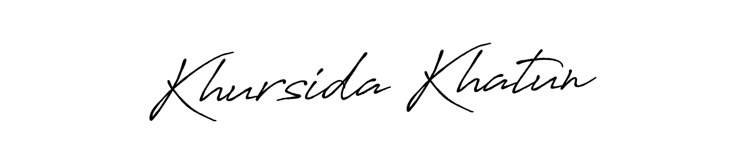 Design your own signature with our free online signature maker. With this signature software, you can create a handwritten (Antro_Vectra_Bolder) signature for name Khursida Khatun. Khursida Khatun signature style 7 images and pictures png