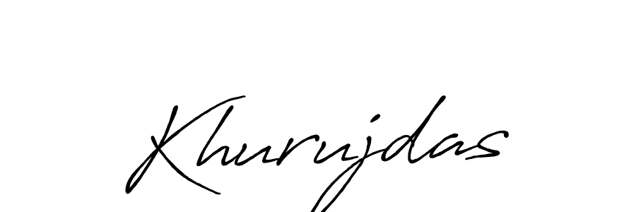 Use a signature maker to create a handwritten signature online. With this signature software, you can design (Antro_Vectra_Bolder) your own signature for name Khurujdas. Khurujdas signature style 7 images and pictures png