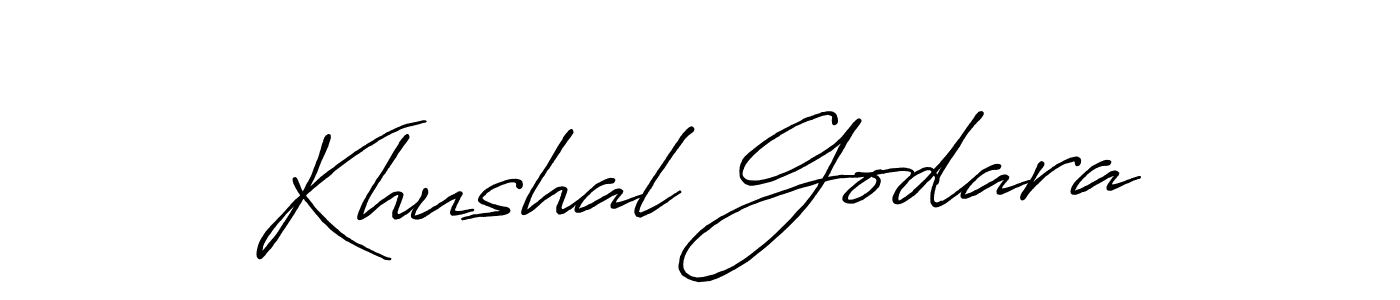 Make a beautiful signature design for name Khushal Godara. With this signature (Antro_Vectra_Bolder) style, you can create a handwritten signature for free. Khushal Godara signature style 7 images and pictures png