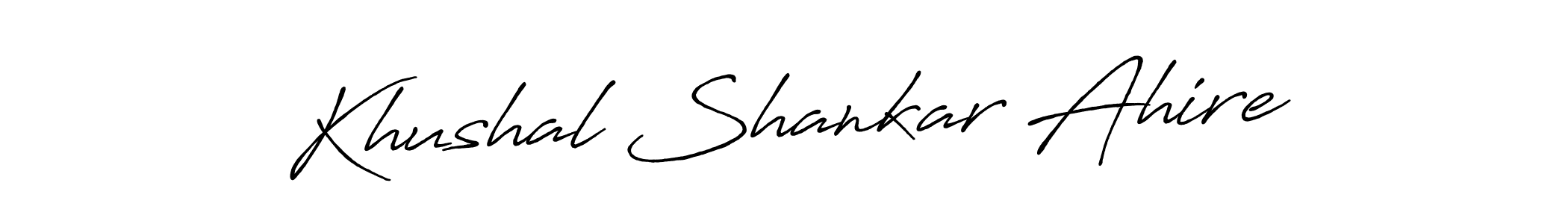 Once you've used our free online signature maker to create your best signature Antro_Vectra_Bolder style, it's time to enjoy all of the benefits that Khushal Shankar Ahire name signing documents. Khushal Shankar Ahire signature style 7 images and pictures png