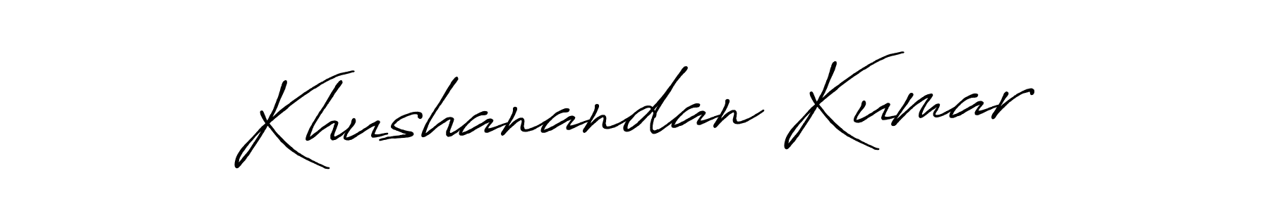 Khushanandan Kumar stylish signature style. Best Handwritten Sign (Antro_Vectra_Bolder) for my name. Handwritten Signature Collection Ideas for my name Khushanandan Kumar. Khushanandan Kumar signature style 7 images and pictures png