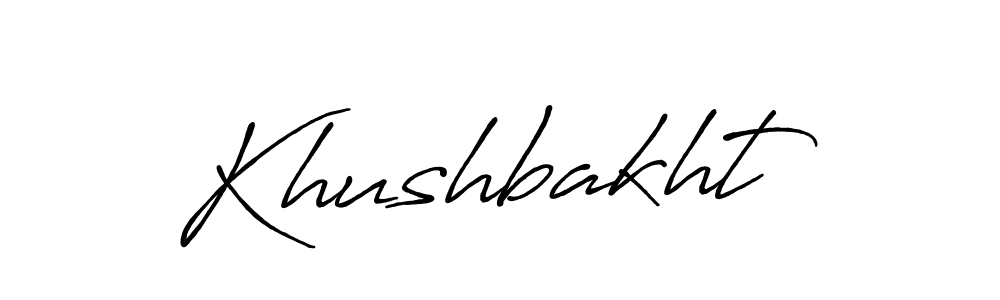 The best way (Antro_Vectra_Bolder) to make a short signature is to pick only two or three words in your name. The name Khushbakht include a total of six letters. For converting this name. Khushbakht signature style 7 images and pictures png