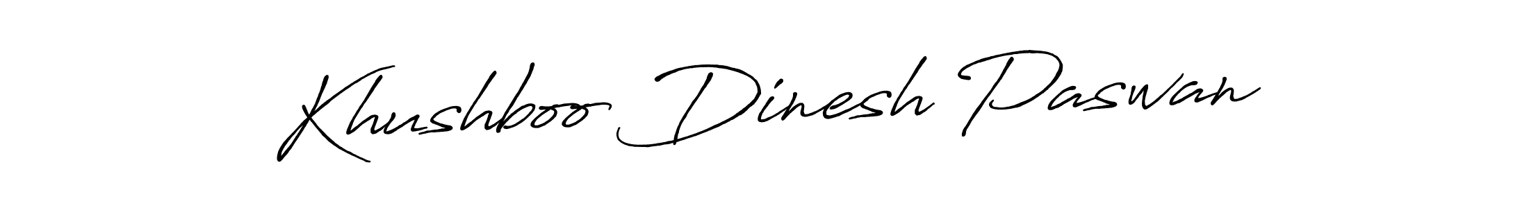 Create a beautiful signature design for name Khushboo Dinesh Paswan. With this signature (Antro_Vectra_Bolder) fonts, you can make a handwritten signature for free. Khushboo Dinesh Paswan signature style 7 images and pictures png