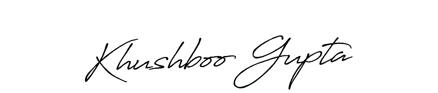 You should practise on your own different ways (Antro_Vectra_Bolder) to write your name (Khushboo Gupta) in signature. don't let someone else do it for you. Khushboo Gupta signature style 7 images and pictures png