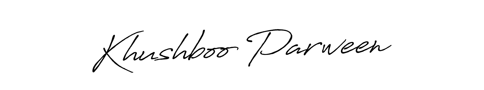 How to Draw Khushboo Parween signature style? Antro_Vectra_Bolder is a latest design signature styles for name Khushboo Parween. Khushboo Parween signature style 7 images and pictures png