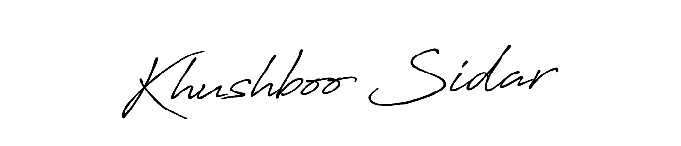 Here are the top 10 professional signature styles for the name Khushboo Sidar. These are the best autograph styles you can use for your name. Khushboo Sidar signature style 7 images and pictures png