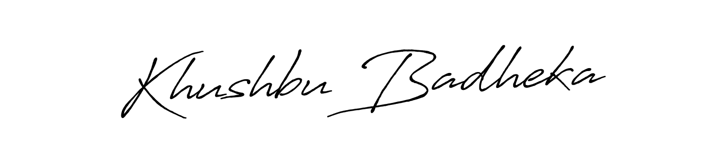 How to Draw Khushbu Badheka signature style? Antro_Vectra_Bolder is a latest design signature styles for name Khushbu Badheka. Khushbu Badheka signature style 7 images and pictures png