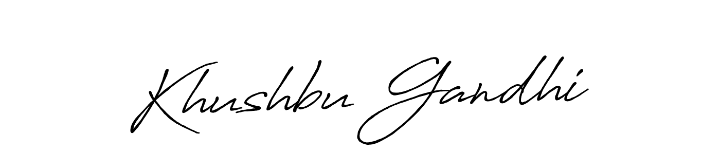 How to Draw Khushbu Gandhi signature style? Antro_Vectra_Bolder is a latest design signature styles for name Khushbu Gandhi. Khushbu Gandhi signature style 7 images and pictures png