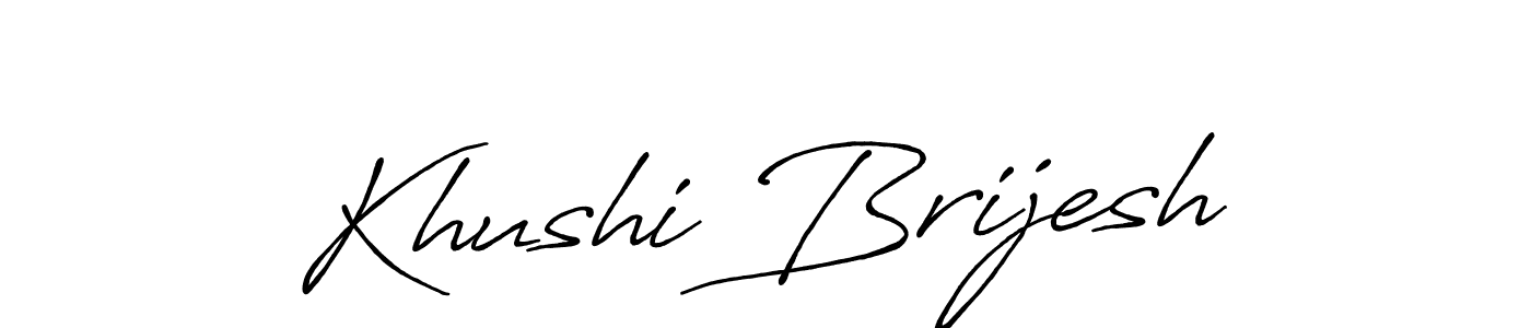 if you are searching for the best signature style for your name Khushi Brijesh. so please give up your signature search. here we have designed multiple signature styles  using Antro_Vectra_Bolder. Khushi Brijesh signature style 7 images and pictures png