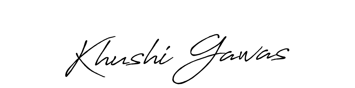 This is the best signature style for the Khushi Gawas name. Also you like these signature font (Antro_Vectra_Bolder). Mix name signature. Khushi Gawas signature style 7 images and pictures png