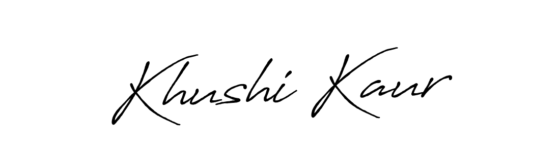 Antro_Vectra_Bolder is a professional signature style that is perfect for those who want to add a touch of class to their signature. It is also a great choice for those who want to make their signature more unique. Get Khushi Kaur name to fancy signature for free. Khushi Kaur signature style 7 images and pictures png