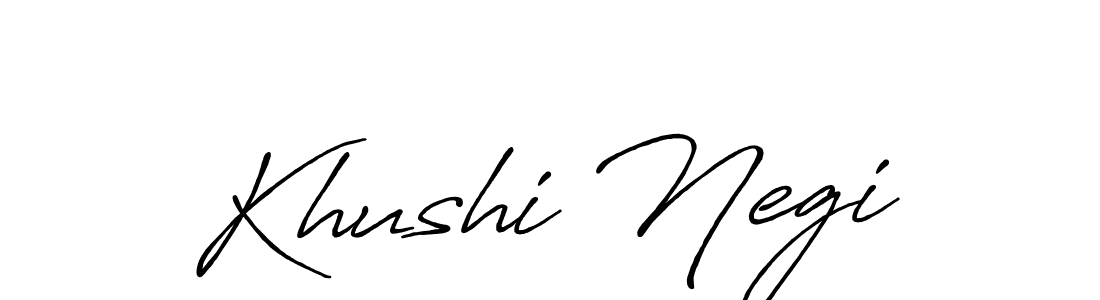 Make a beautiful signature design for name Khushi Negi. Use this online signature maker to create a handwritten signature for free. Khushi Negi signature style 7 images and pictures png