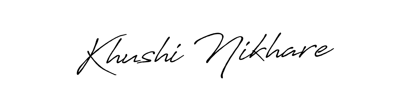 Best and Professional Signature Style for Khushi Nikhare. Antro_Vectra_Bolder Best Signature Style Collection. Khushi Nikhare signature style 7 images and pictures png
