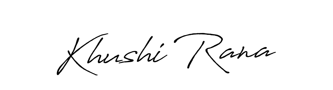 Similarly Antro_Vectra_Bolder is the best handwritten signature design. Signature creator online .You can use it as an online autograph creator for name Khushi Rana. Khushi Rana signature style 7 images and pictures png