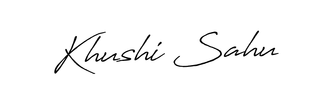 This is the best signature style for the Khushi Sahu name. Also you like these signature font (Antro_Vectra_Bolder). Mix name signature. Khushi Sahu signature style 7 images and pictures png